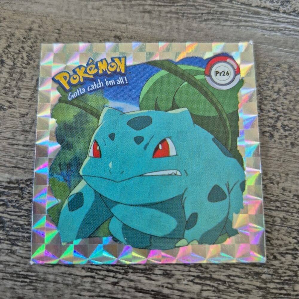 Vintage 1999 Artbox Pokemon Sticker Series 1 Prizm #PR26 Bulbasaur Holographic